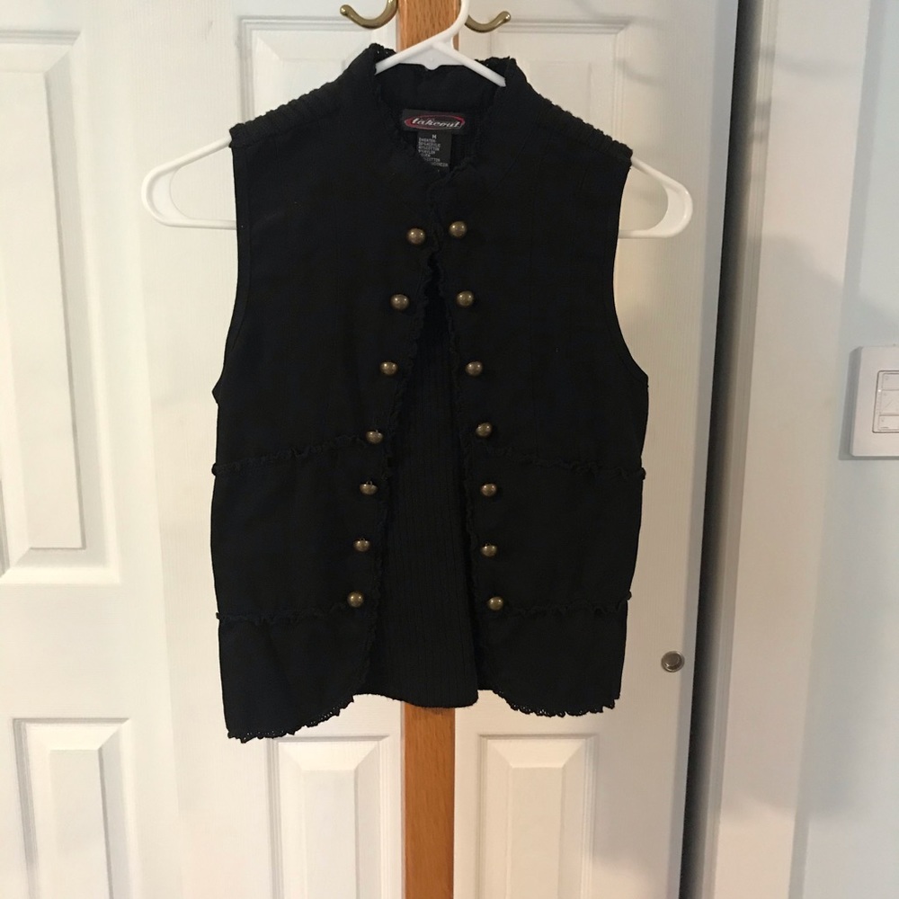 Takeout Black Sweater Vest